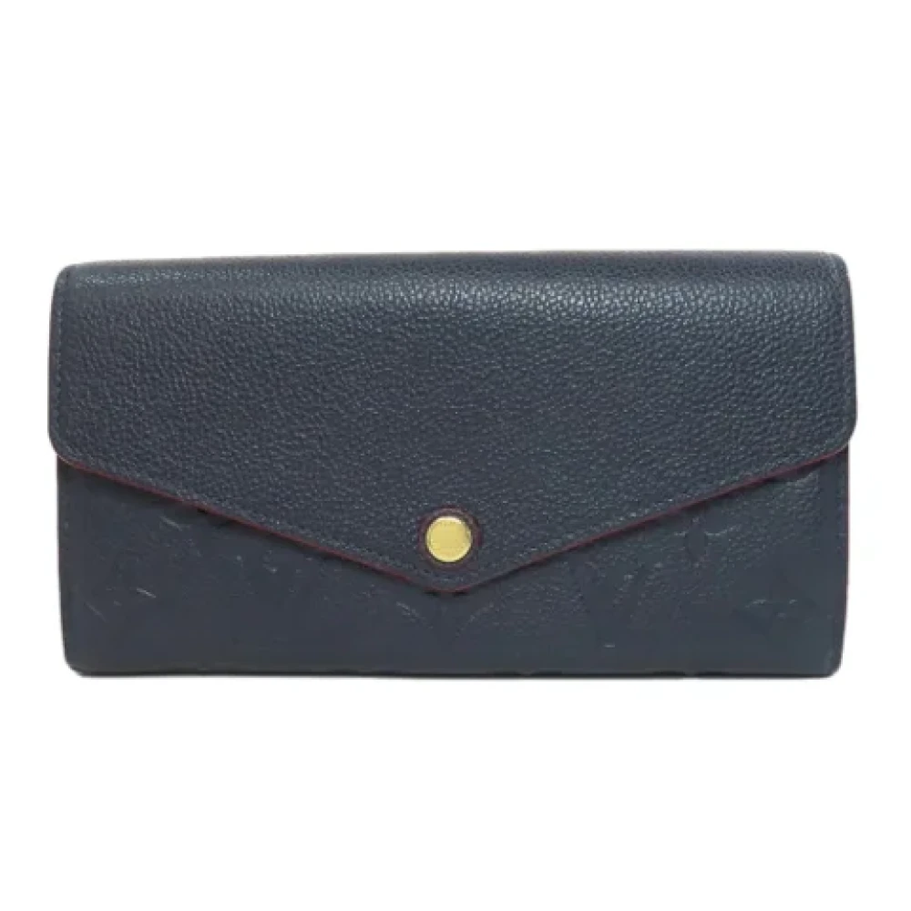 Louis Vuitton Vintage Pre-owned Leather wallets Blue Dames