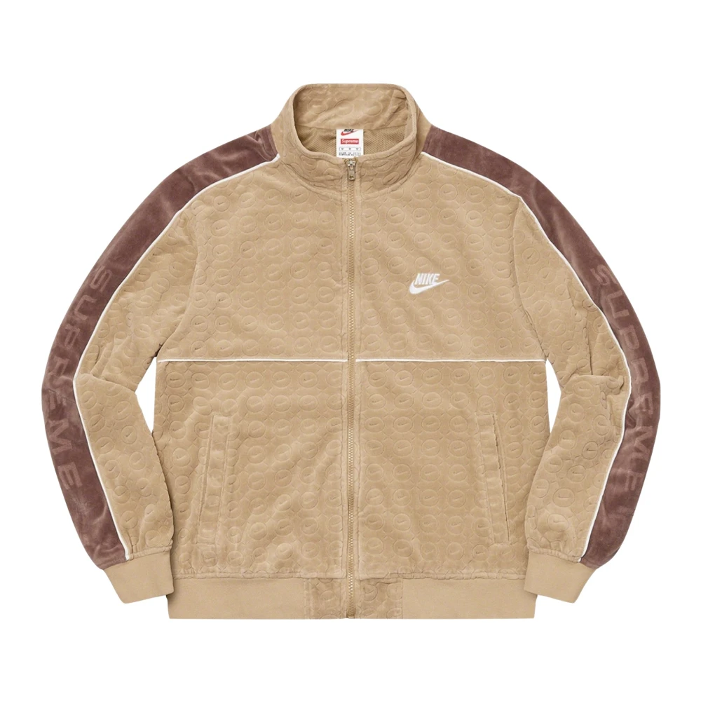 Nike Beperkte oplage Velours Track Jacket Tan Beige Heren
