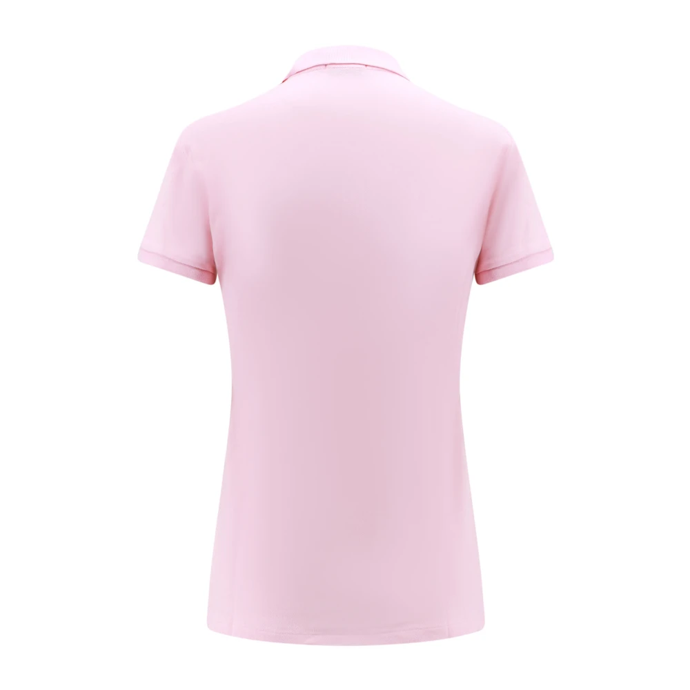 Polo Ralph Lauren Geborduurd Katoenen Polo Shirt Pink Dames