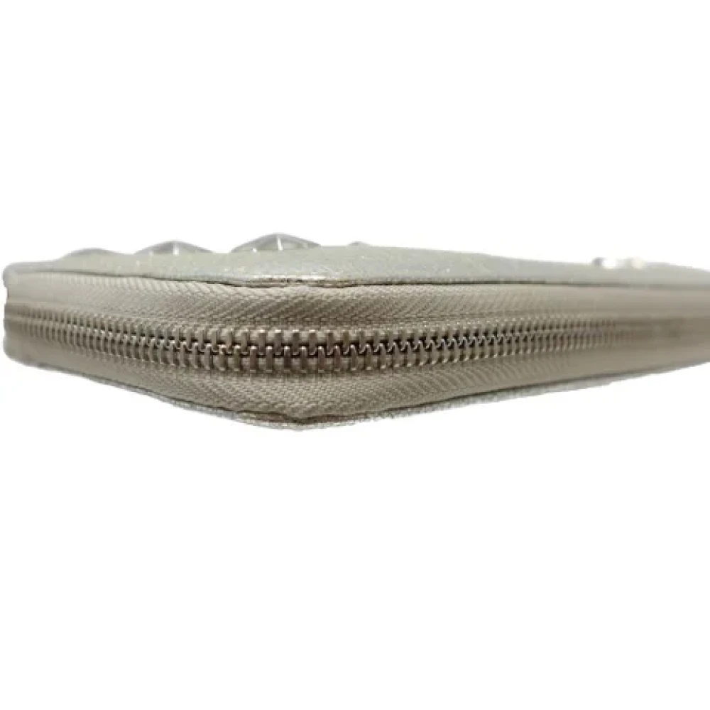 Jimmy Choo Pre-owned Leather wallets Gray Dames