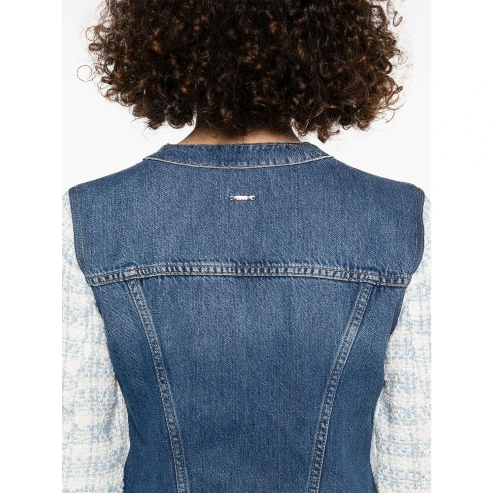 Liu Jo Blauwe Knoopjas Lange Mouwen Blue Dames