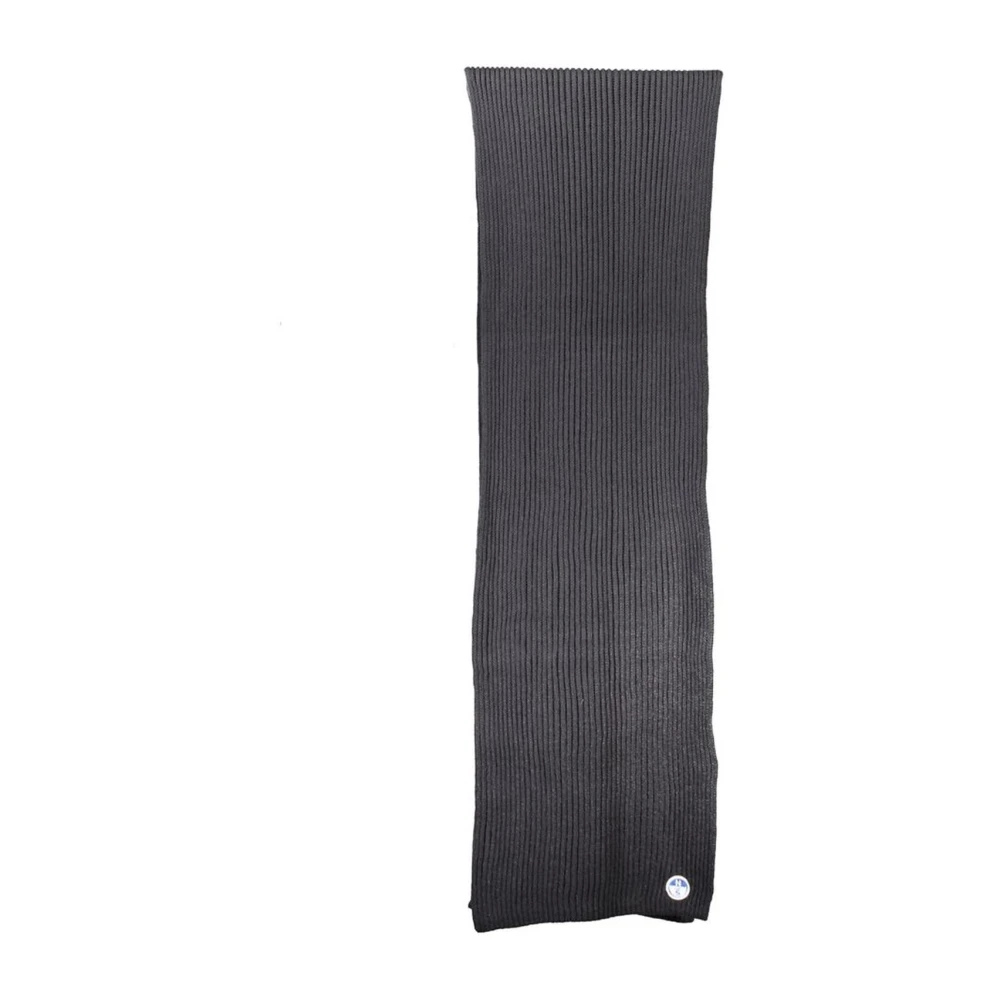 North Sails Men's Black Winter Scarves, One Size, Cotton Scarf For