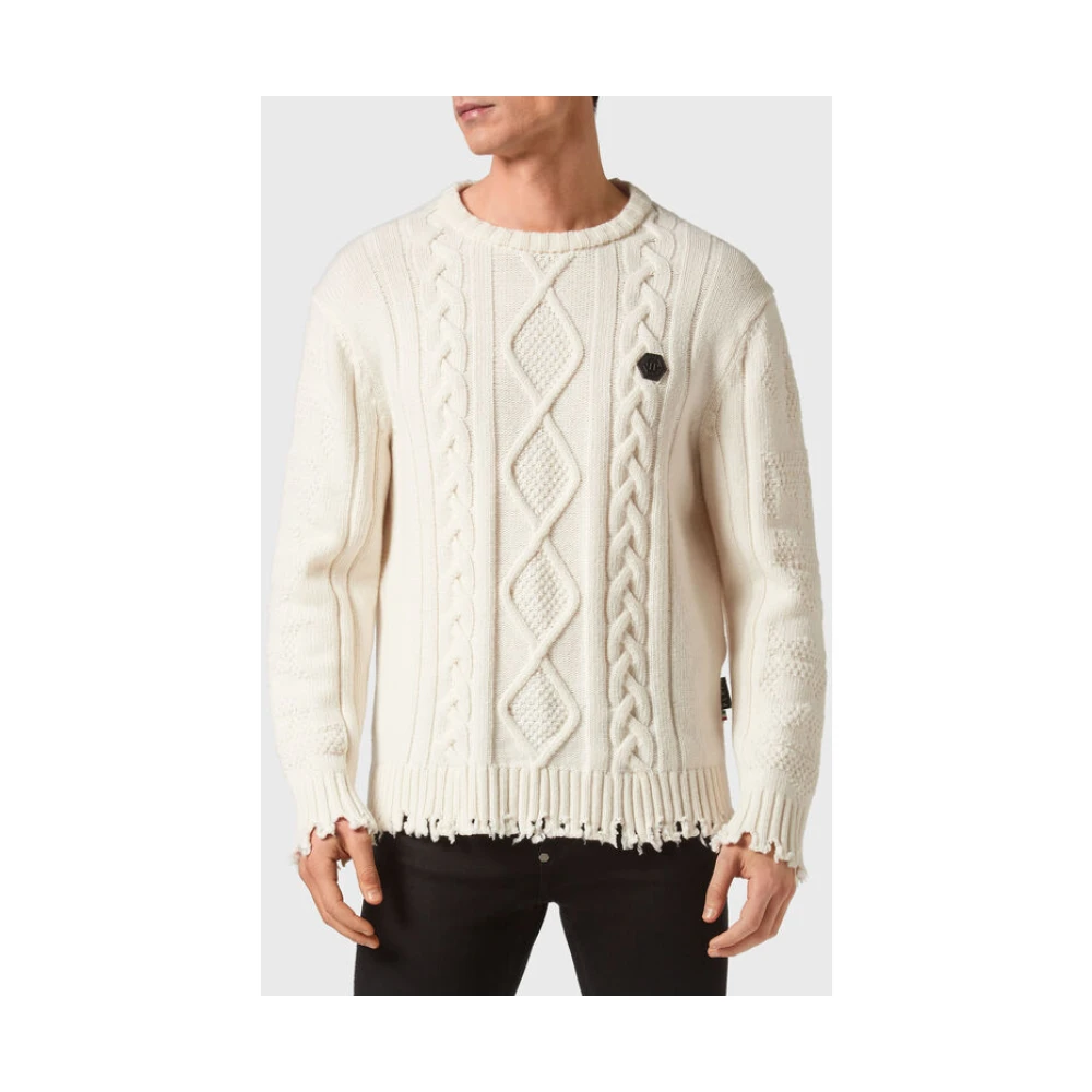Philipp Plein Stijlvolle Sweater voor Heren White Heren