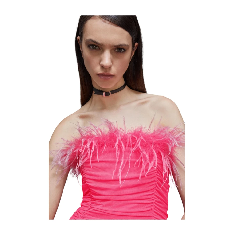 PATRIZIA PEPE Elegante Jurk voor Vrouwen Pink Dames
