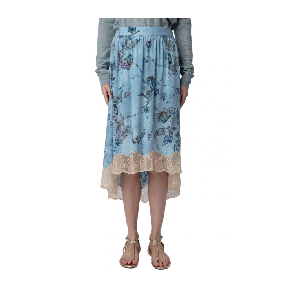 Zadig & Voltaire Elegante Zwarte Rok Multicolor Dames