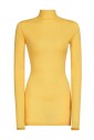 pull-col-roule-jaune-en-laine-fine-tricotee