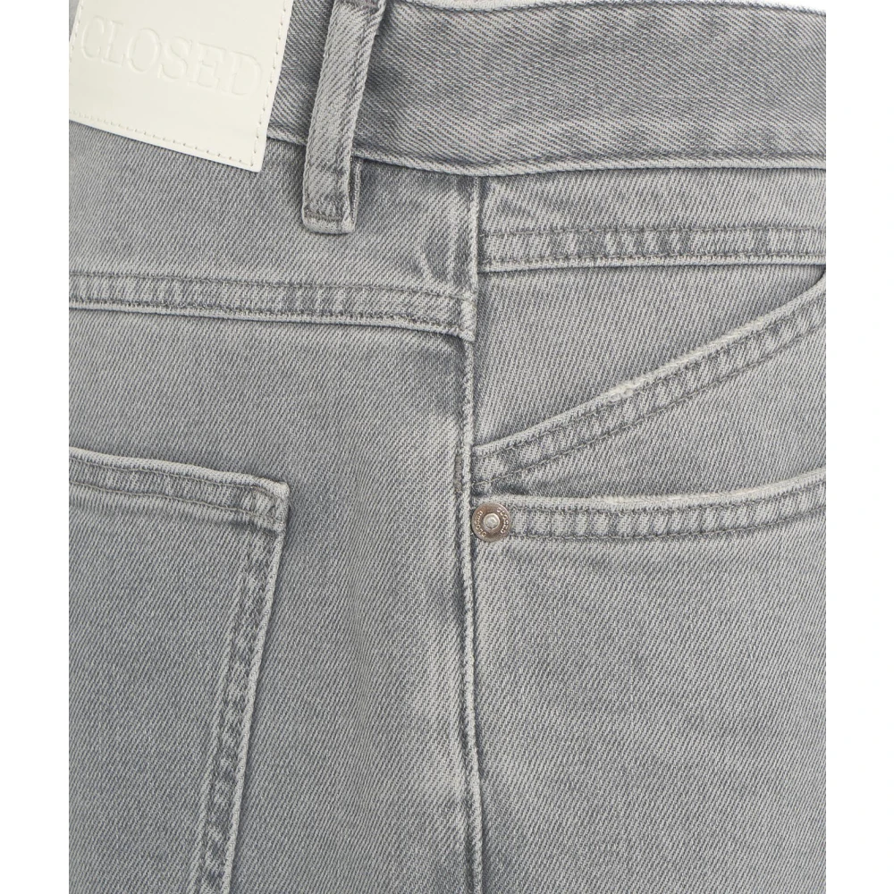 closed Italiaanse Jeans met Logo Details Gray Heren