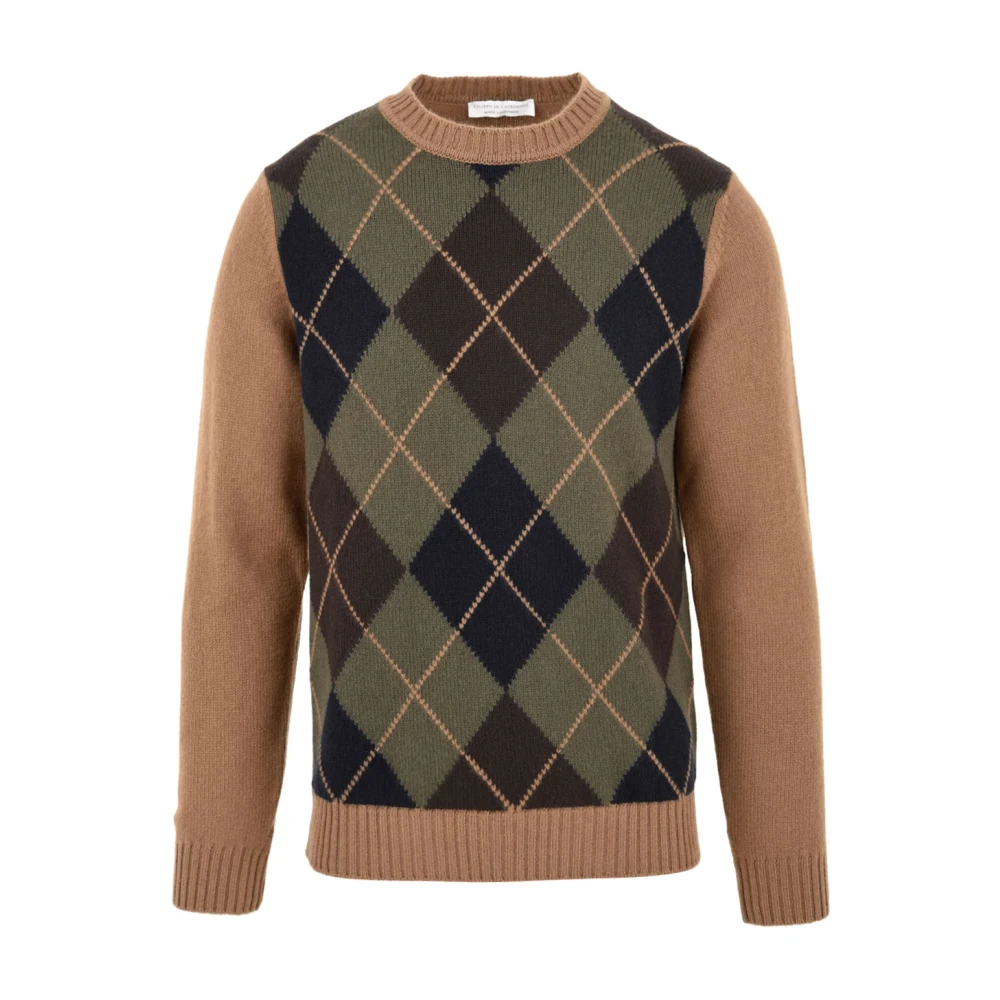 Filippo De Laurentiis Diamant Groene Sweaters Multicolor Heren