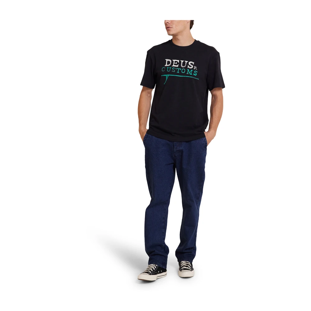 Deus Ex Machina Golf Box Fit Tee Black Heren