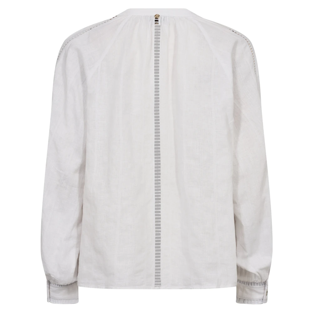 MOS MOSH Boho Chic Linnen Blouse Spellbound White Dames