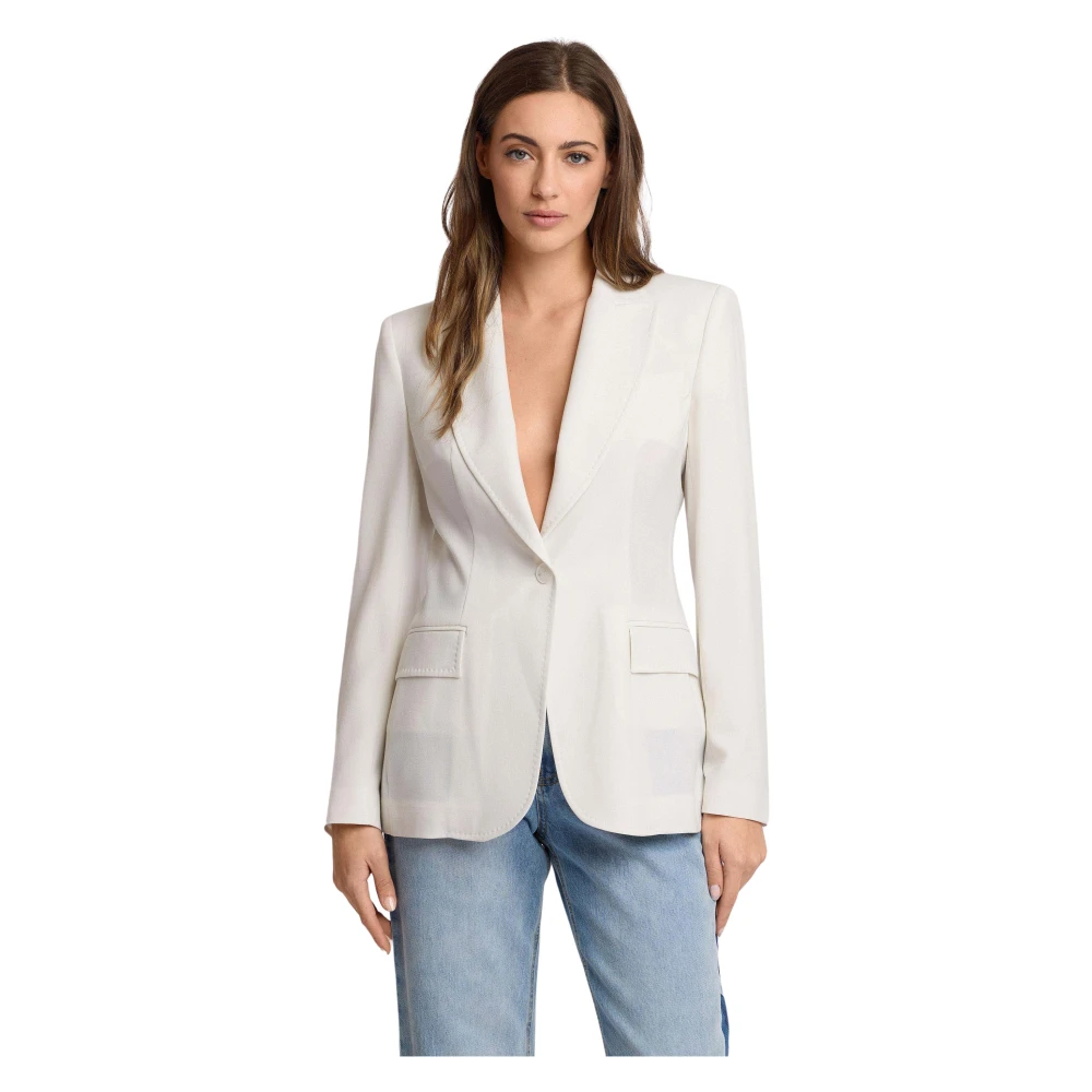 Kocca White Stylish Professional Blazer Jacket - Female - Blazers - S - Jackets