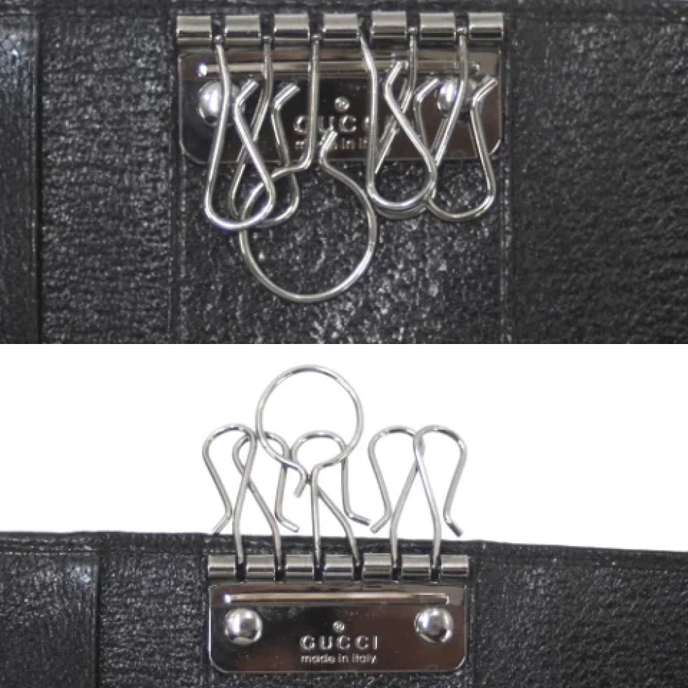 Gucci Vintage Pre-owned Fabric key-holders Black Dames