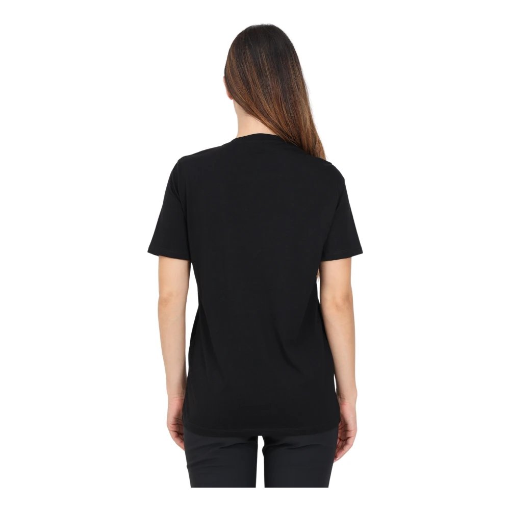 Elisabetta Franchi Zwart College Logo T-shirt Black Dames