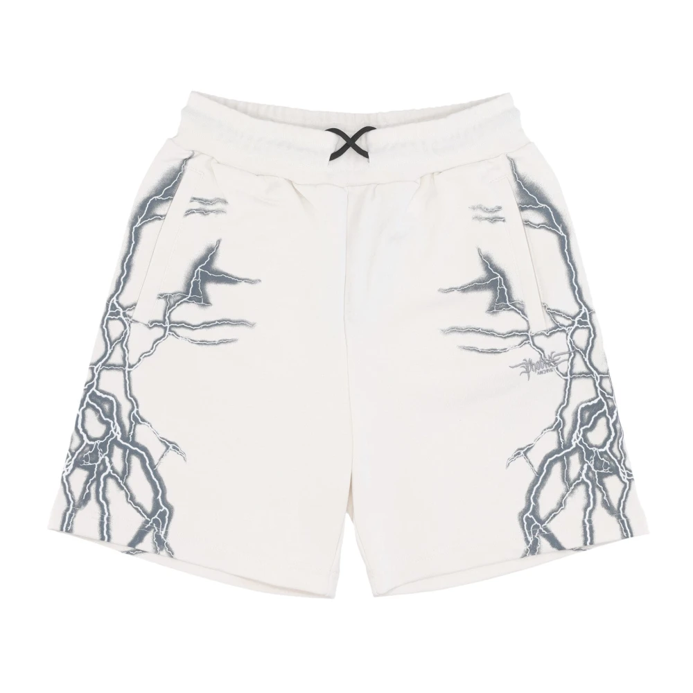 Phobia Archive Uomo Bianco Lightweight Tracksuit Shorts