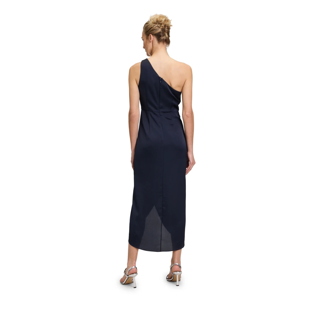 Vera Mont Elegante Avondjurk met Ruches Blue Dames