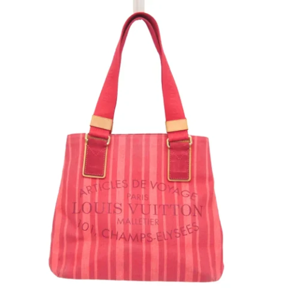 Louis Vuitton Vintage Pre-owned Canvas totes Red Dames