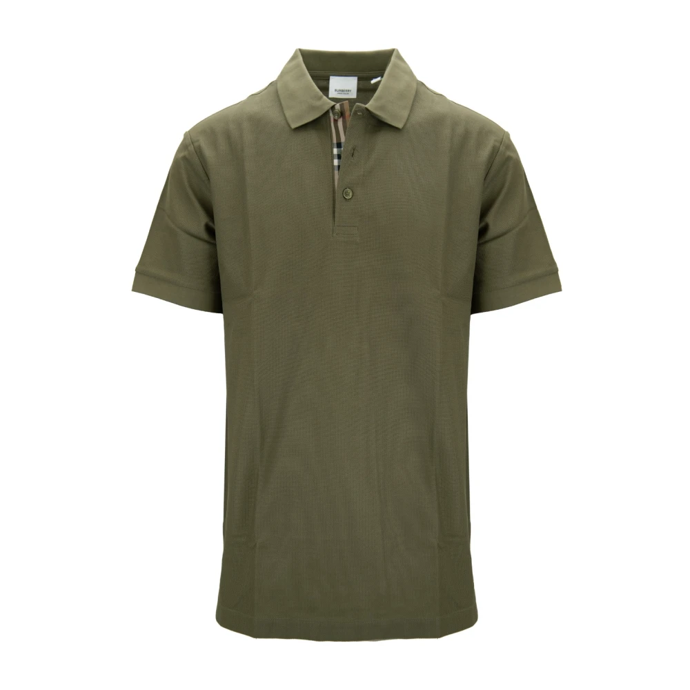 Burberry Men's Green Polo Shirts, L, Polo Shirt