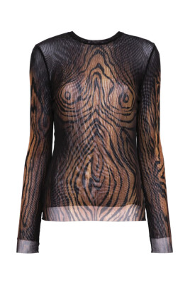 printed-wood-mesh-long-sleeve-top