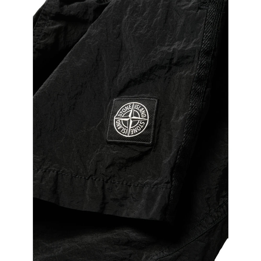 Stone Island Kompas Patch Zwemshorts Black Heren