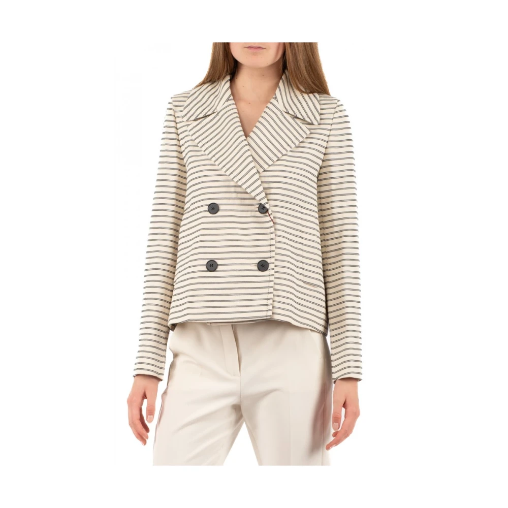 Max Mara Studio Elegante Studio Jas Beige Dames
