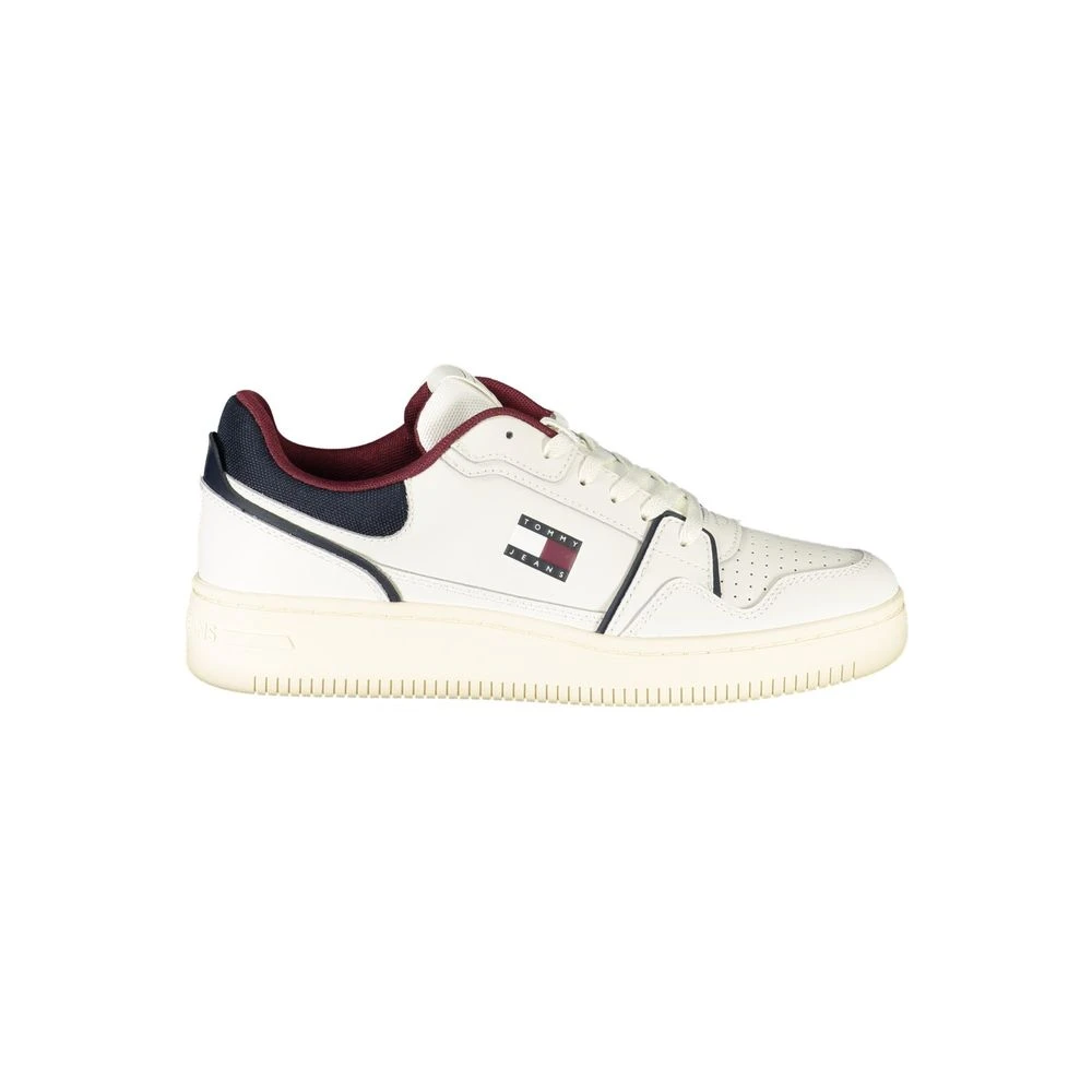 Tommy Hilfiger Men's White Leather Sneaker
