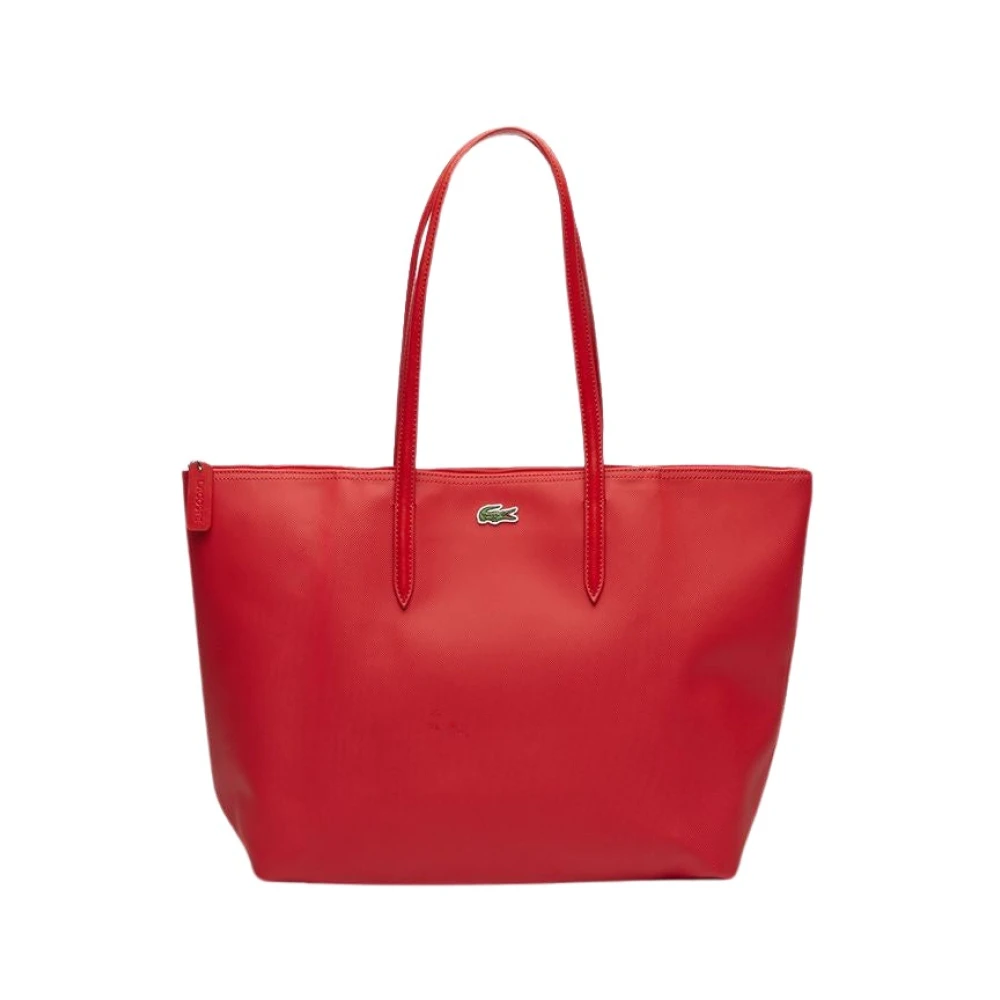 Lacoste Effen kleur tas met logo Red Dames