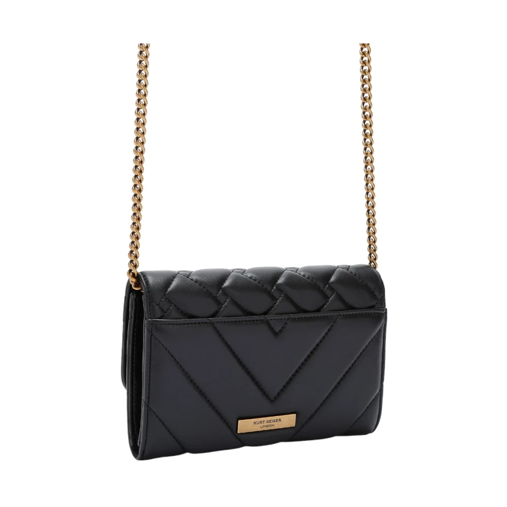 Kurt Geiger Stijlvolle Leren Tas voor Dagelijks Gebruik Black Dames