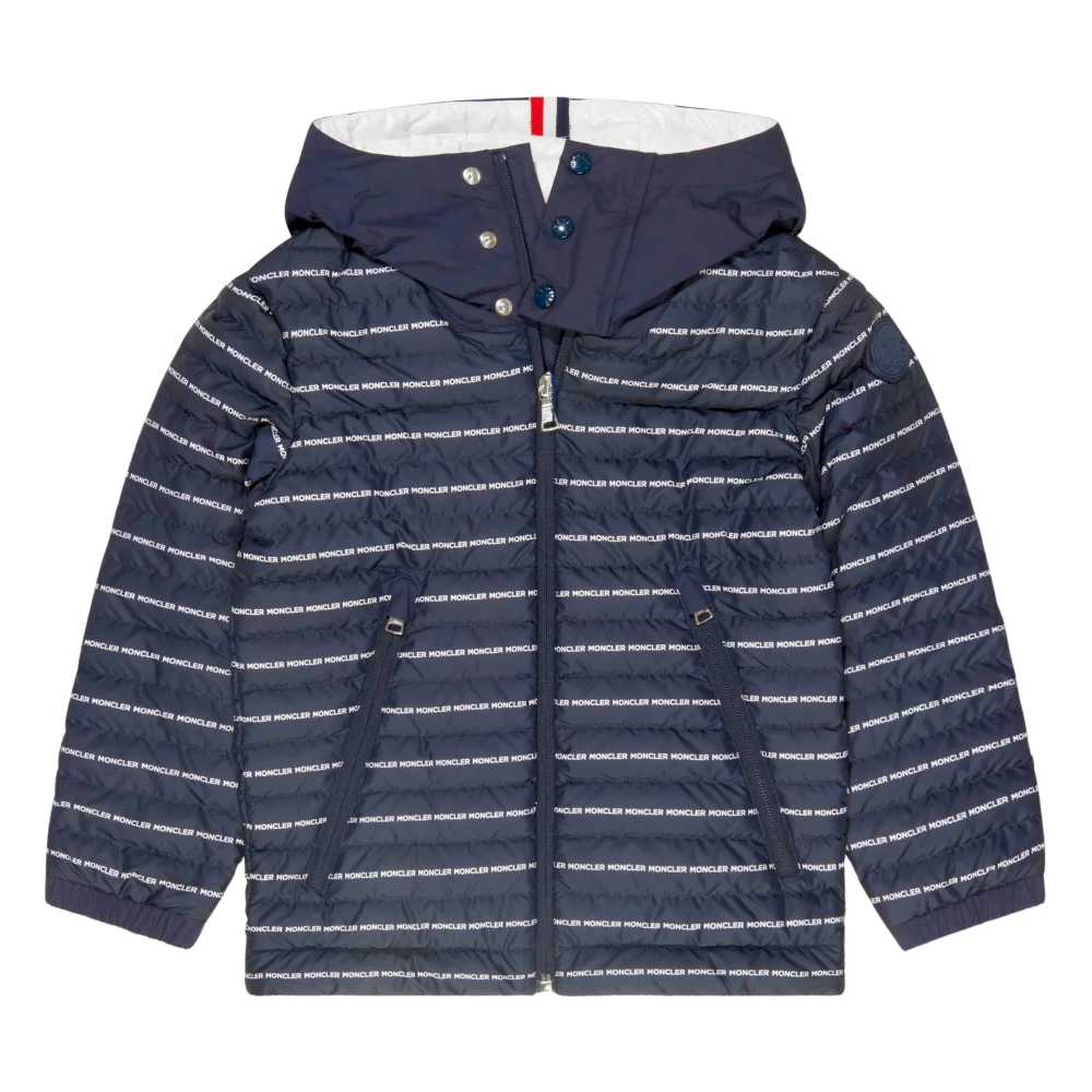 Moncler Blue Winter Jackets, Male, 10 Y, Bergo Jacket