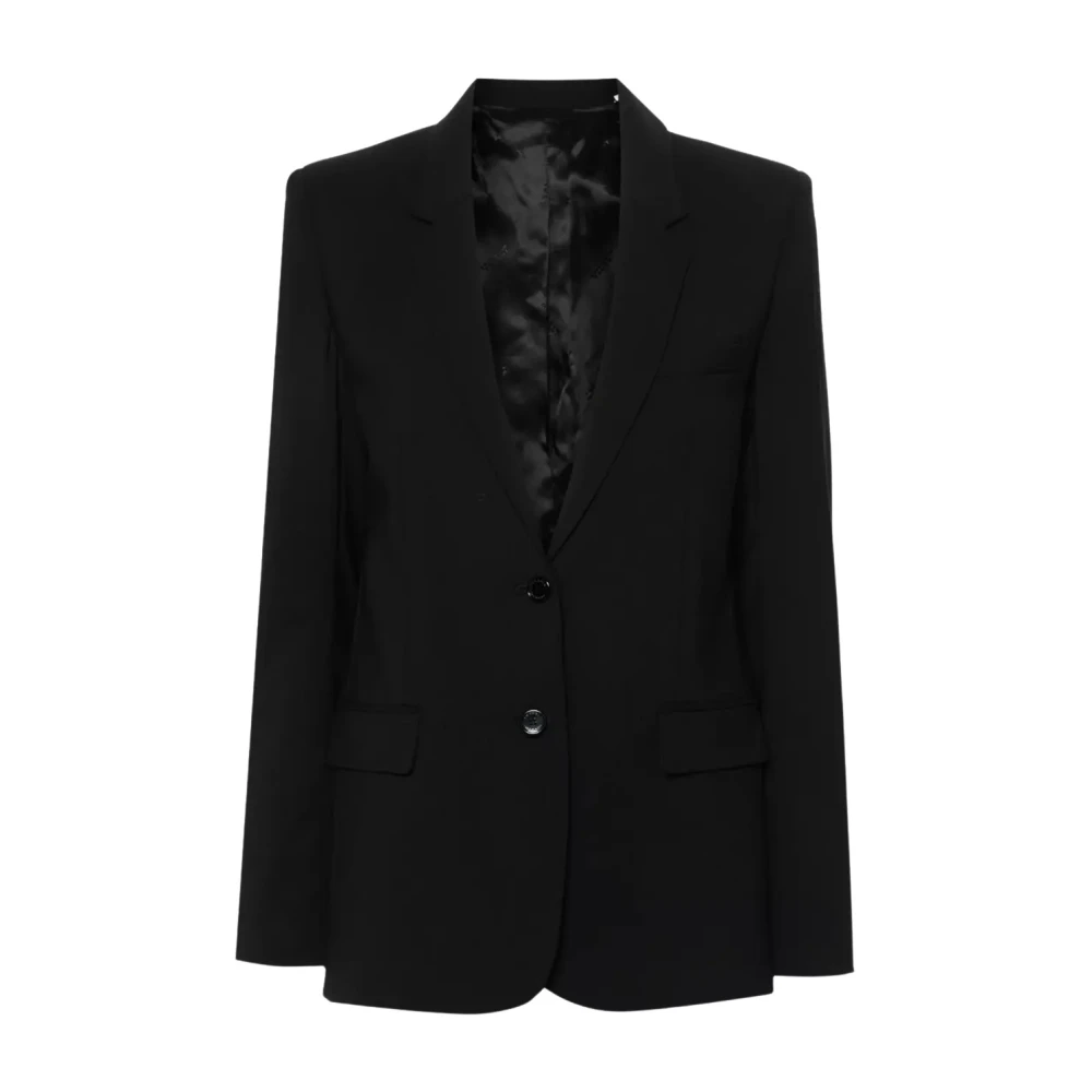 Isabel marant Zwarte single-breasted blazer Black Dames