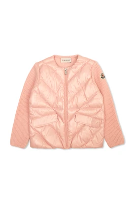 Cardigan med quiltad framsida