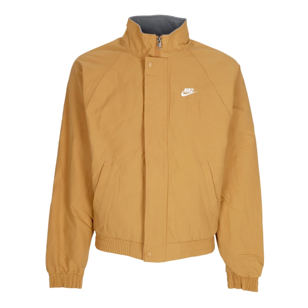 Nike Herr Brun Jackor M, Bomull, Vattenavvisande Jacka Flax/Vit