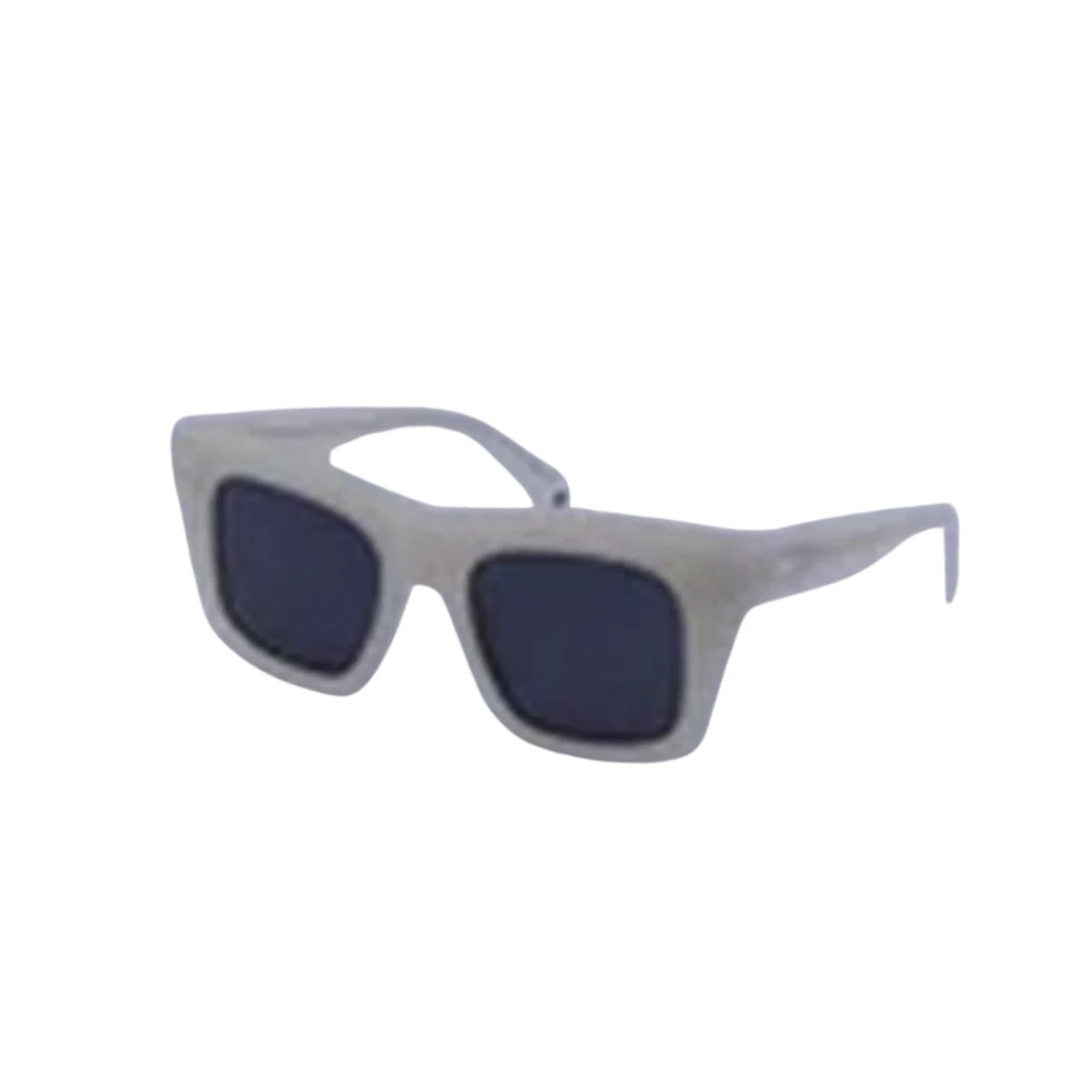 Off White Oeri13ys25pla0016107 Selma Round Sunglasses - Beige Dark Grey - Image 3