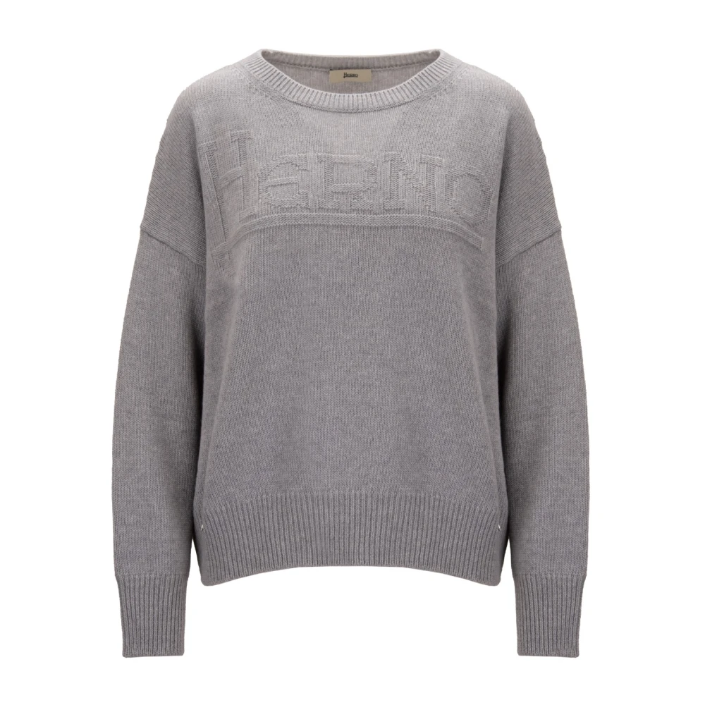 Herno Donna Grigio - Maglieria Girocollo - Knitwear - L