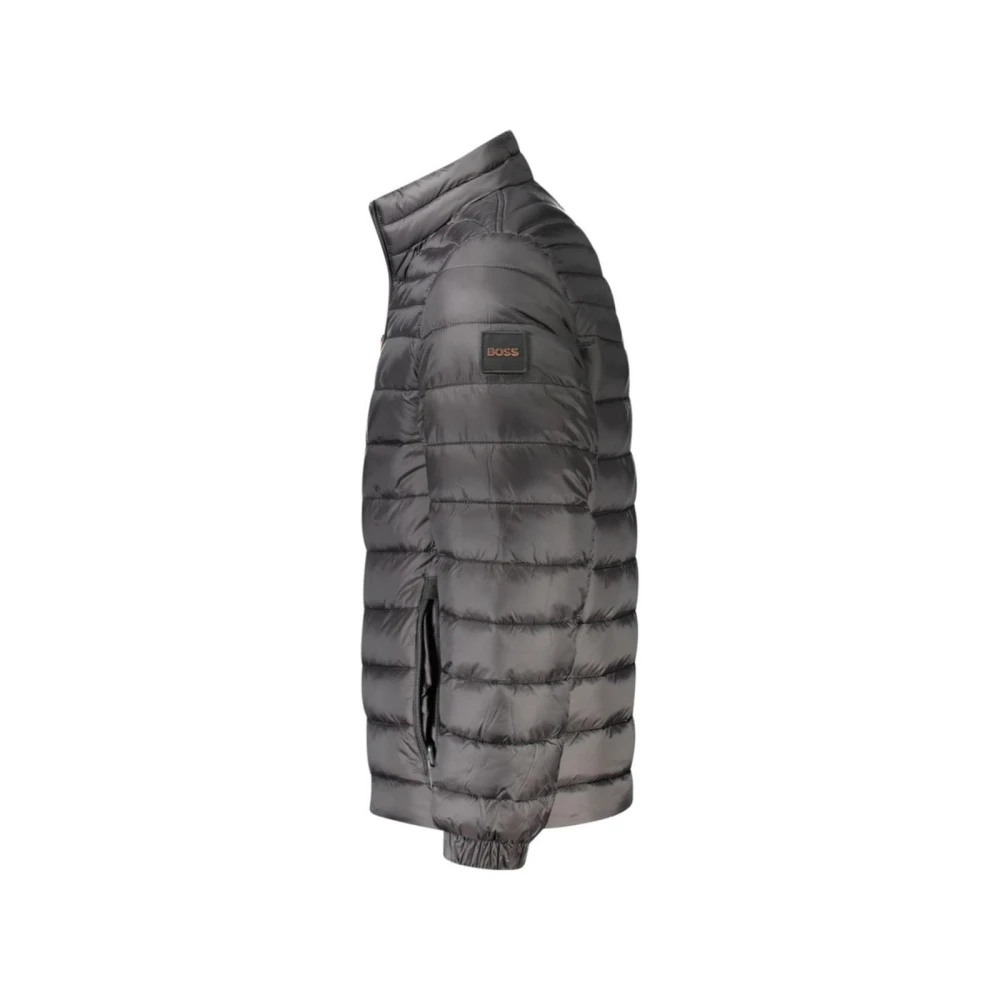 Hugo Boss Zwarte Lichtgewicht Hoodie Jas Black Heren