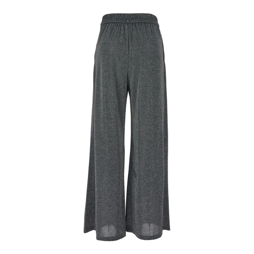 Momoni Grijze Lurex Broek Gray Dames