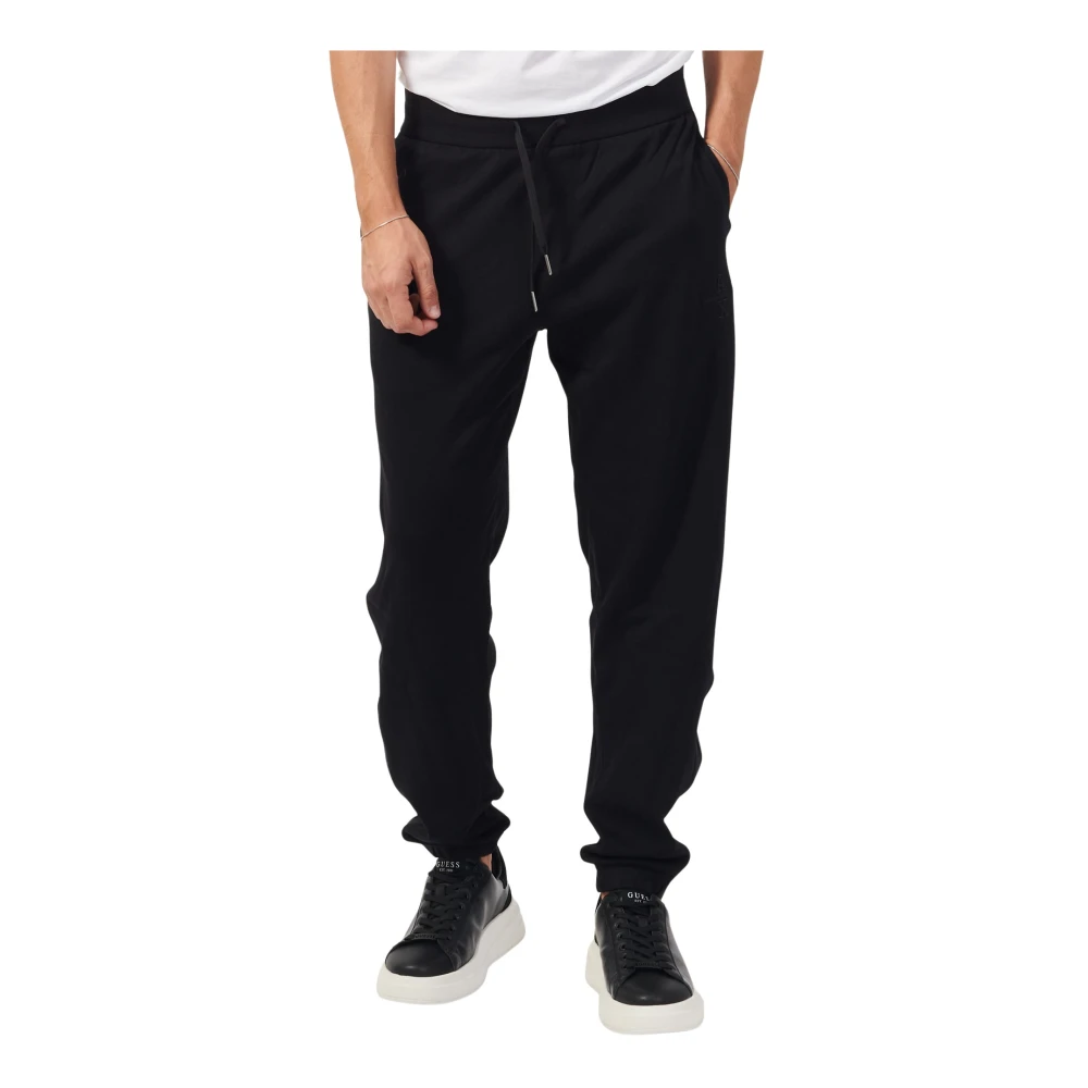 Armani Exchange Zwarte joggingbroek met logoband Black Heren