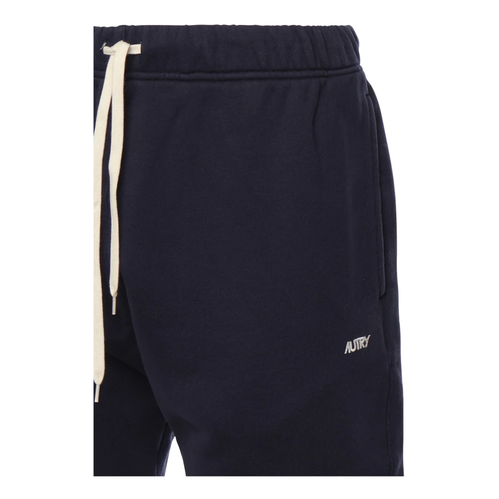 Autry Blauwe Katoenen Shorts met Koord Blue Heren