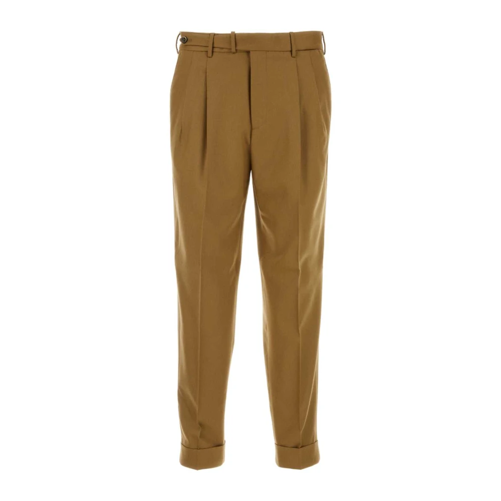 PT Torino Stretch wolblend kameelbroek Brown Heren
