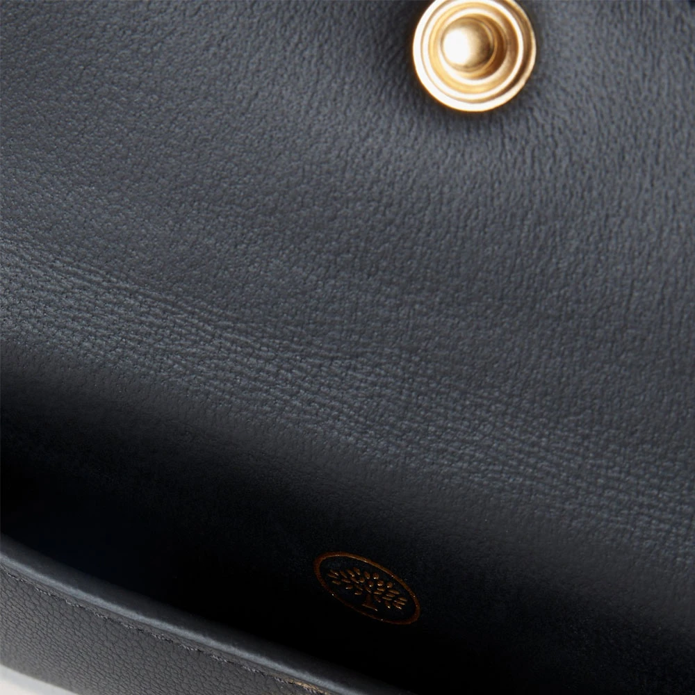 Mulberry Zwarte Drukknop Muntenportemonnee Black Heren