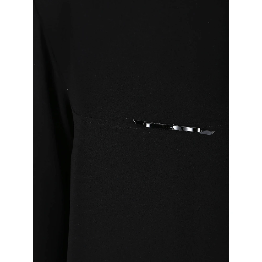 N21 Zwarte Polyester Jurk Gemaakt in Italië Black Dames