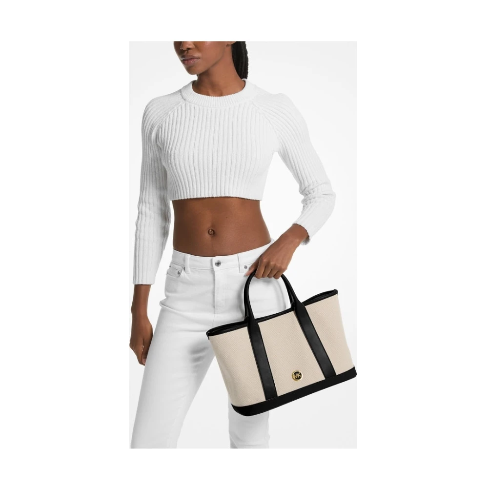Michael Kors Beige Satchel Handtas voor Vrouwen Beige Dames