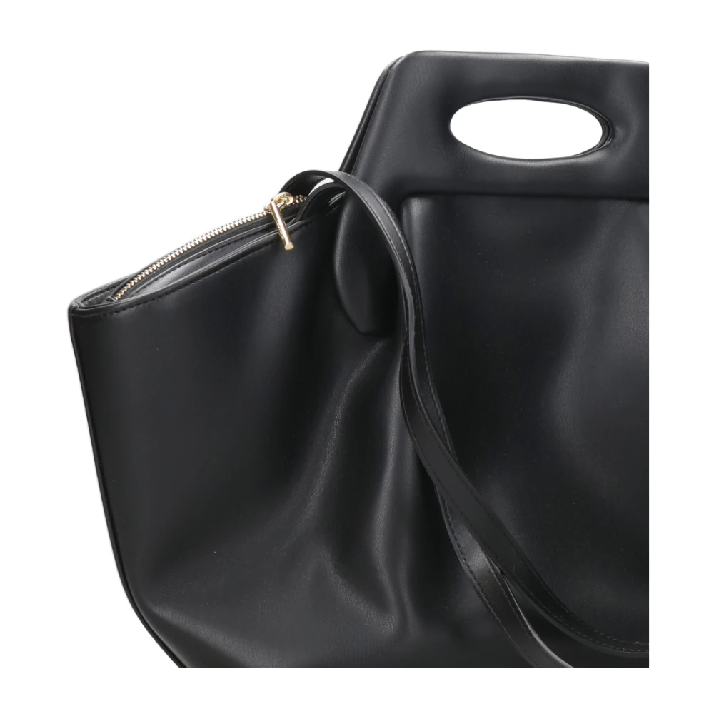 THEMOIRè Zwarte vegan stoffen schoudertas Black Dames