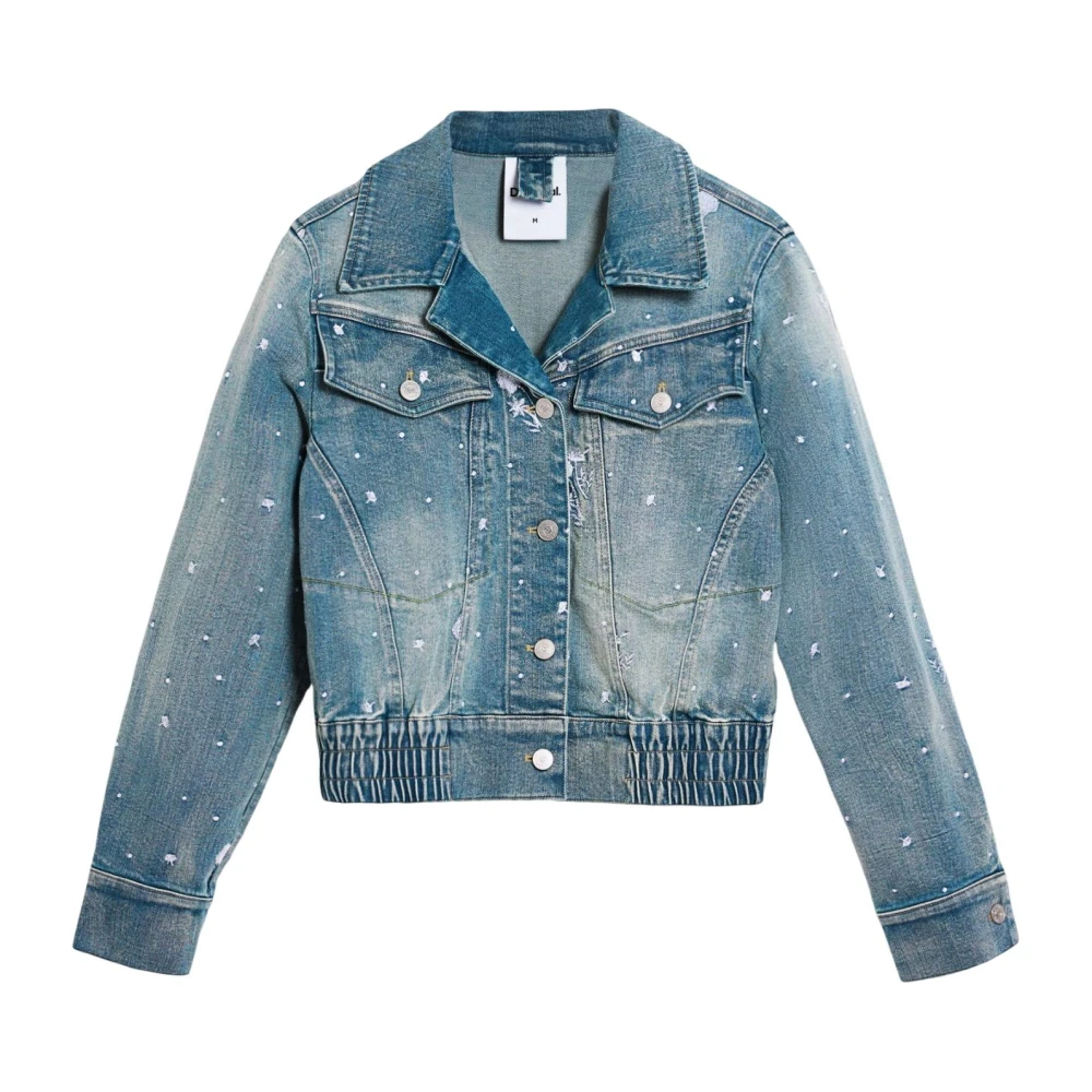Desigual Vrouw Blauw Jassen Dames, Xs, Katoen, Chaq Pony Jacket
