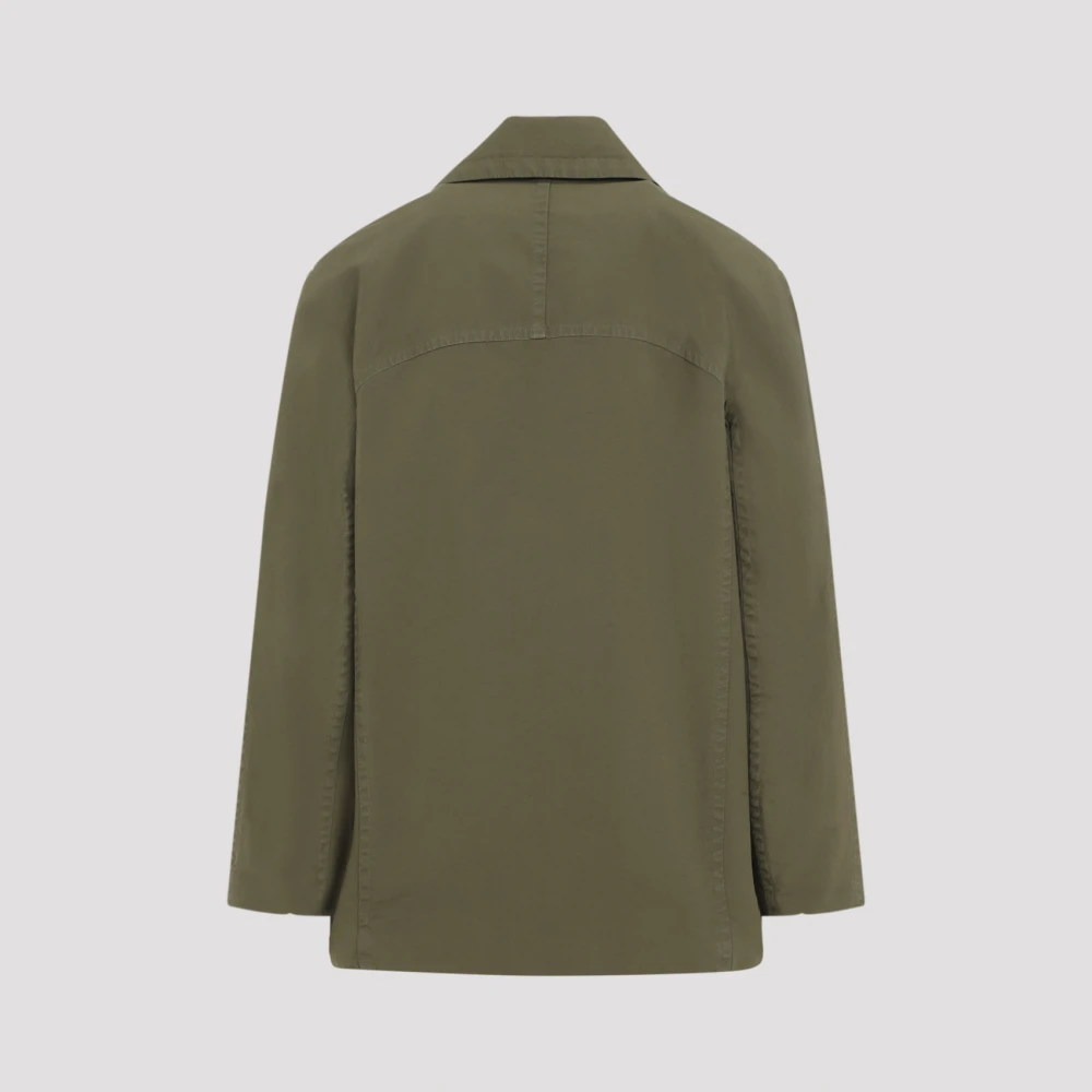 Dries Van Noten Khaki Korte Jas Razel Model Green Heren