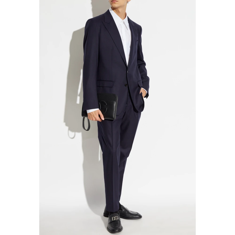 Dolce & Gabbana Wollen jas Blue Heren