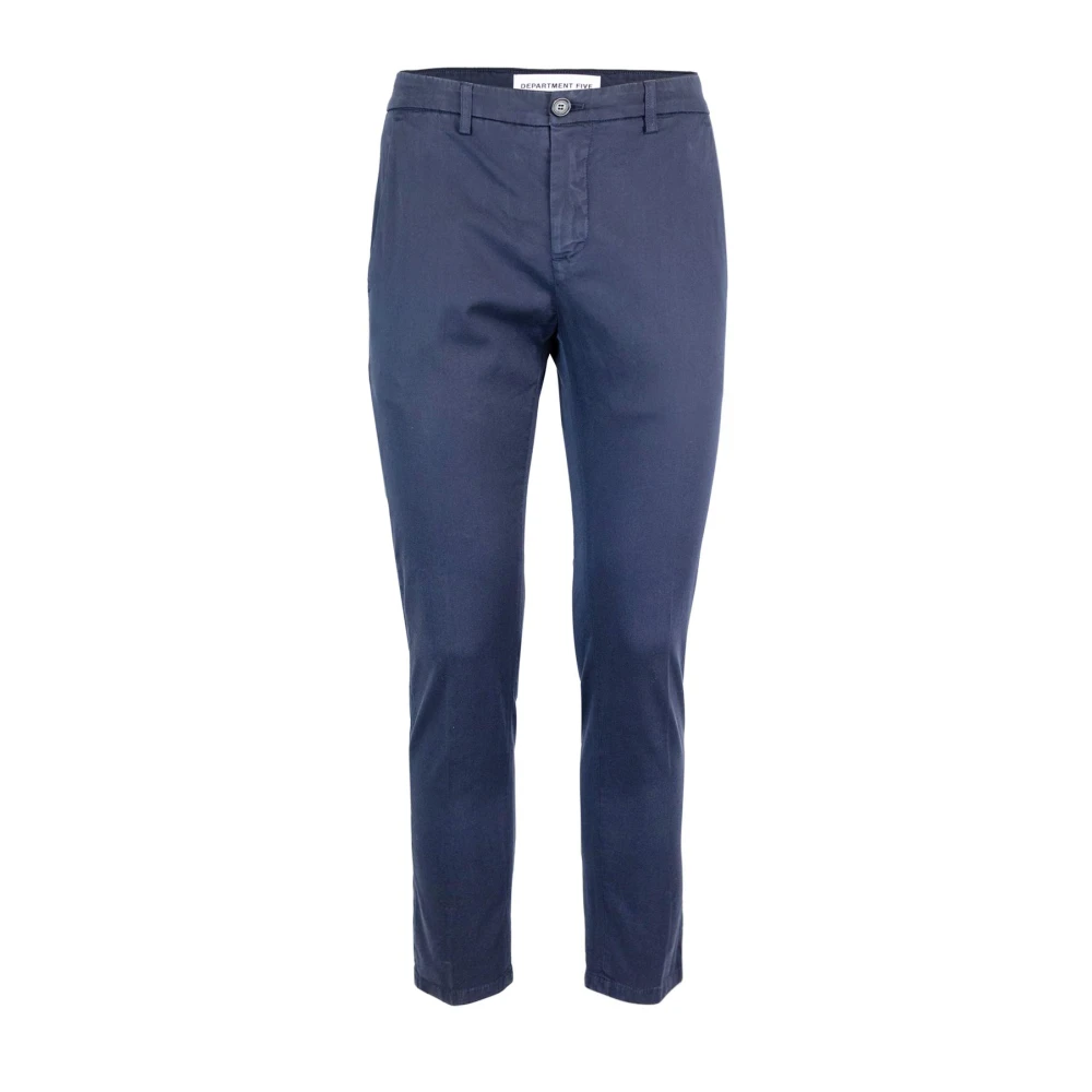 Department Five Blauwe Slim Fit Chino Broek Blue Heren