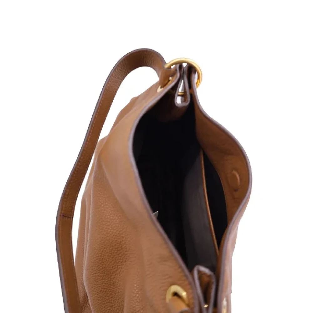 Miu Pre-owned Leather shoulder-bags Brown Dames