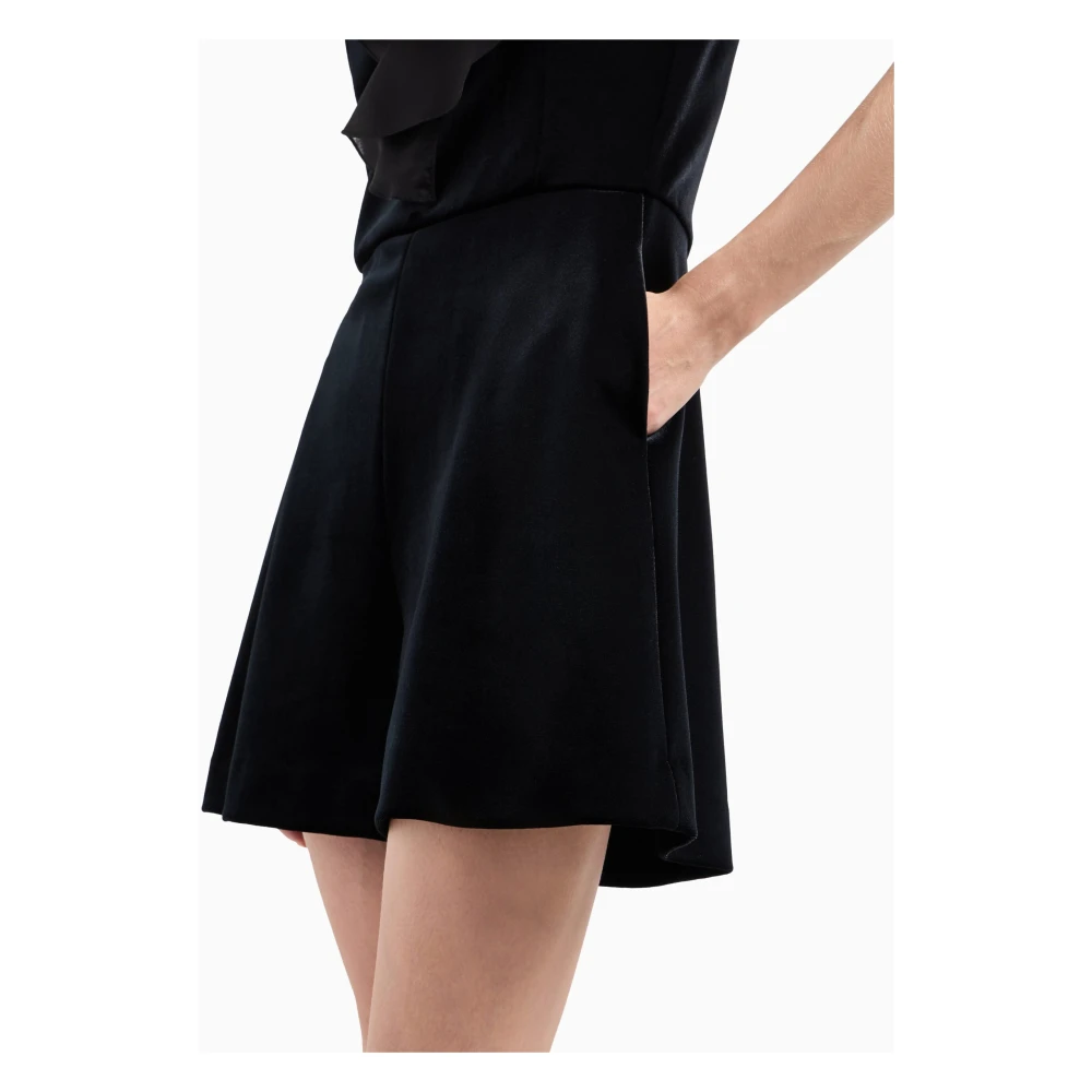 Emporio Armani Zwarte Shorts Jumpsuit met Top Black Dames