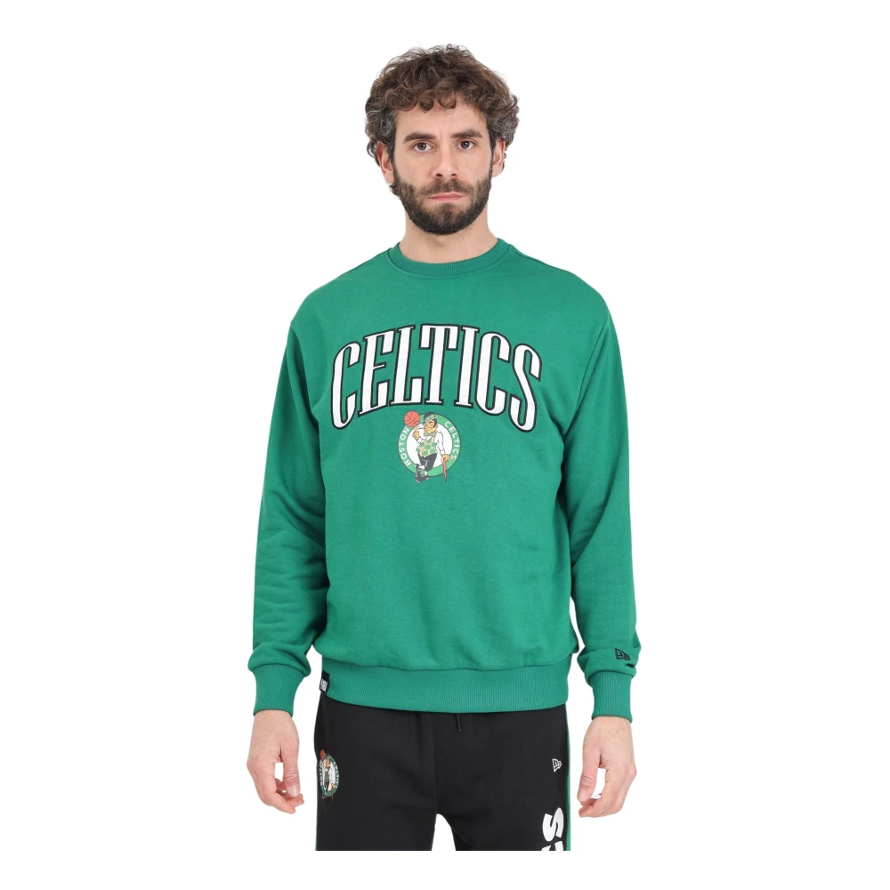 New era Boston Celtics NBA Arch Graphic Sweater Green Heren