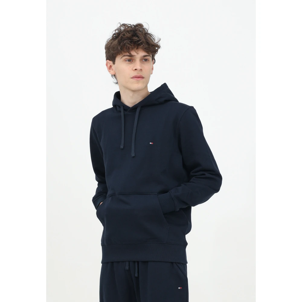 Tommy Hilfiger Blauwe Hoodie Sweater Casual Stijl Blue Heren